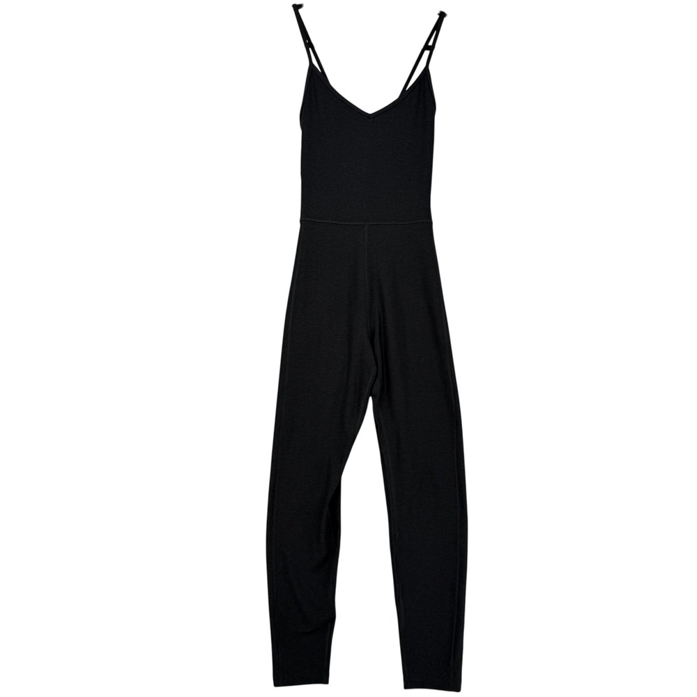 Old Navy Active Womens Cloud+ Go-Dry Jumpsuit Black Heather Medium Athletic body